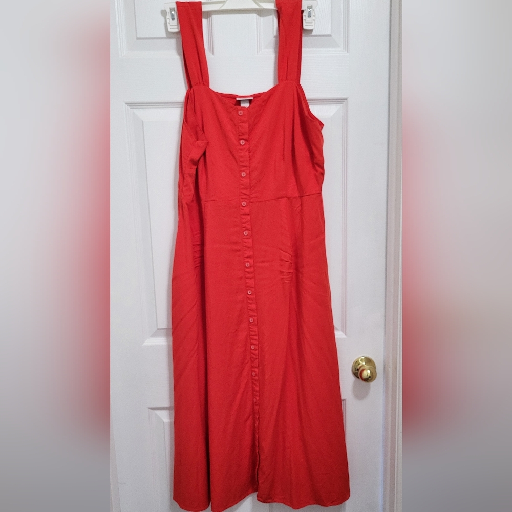 Ava & Viv Red Sleeveless Sundress